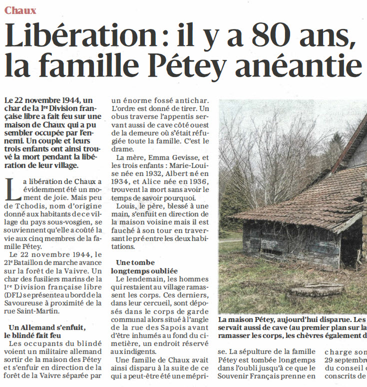 famille Pétey
